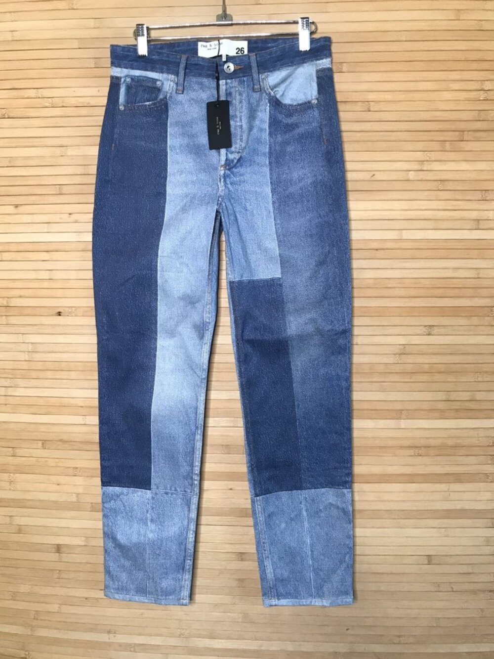 NWT $325 Rag & Bone Miramar Nina Cigarette Jeans Pants Byron digital print 26